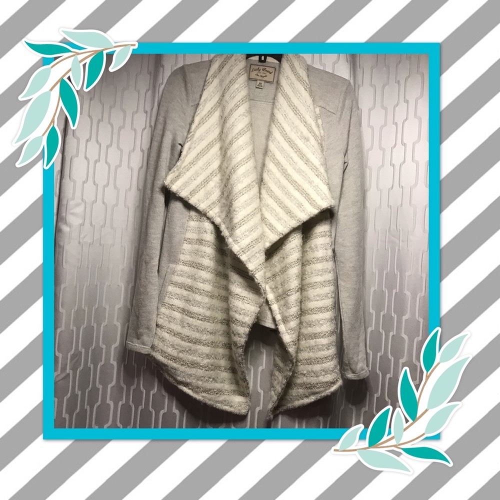 LUCKY BRAND BOHO OPEN CARDIGAN LONG SWEATER - XS